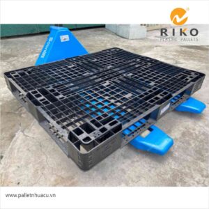 Pallet Nhựa Cũ 1200x1000x120mm Màu Đen Giá Rẻ