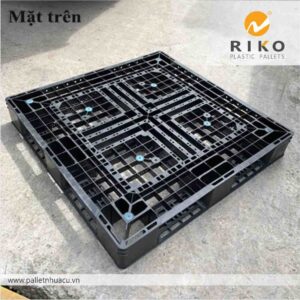 Pallet Nhựa Cũ 1100x1100x120mm Màu Đen Giá Rẻ