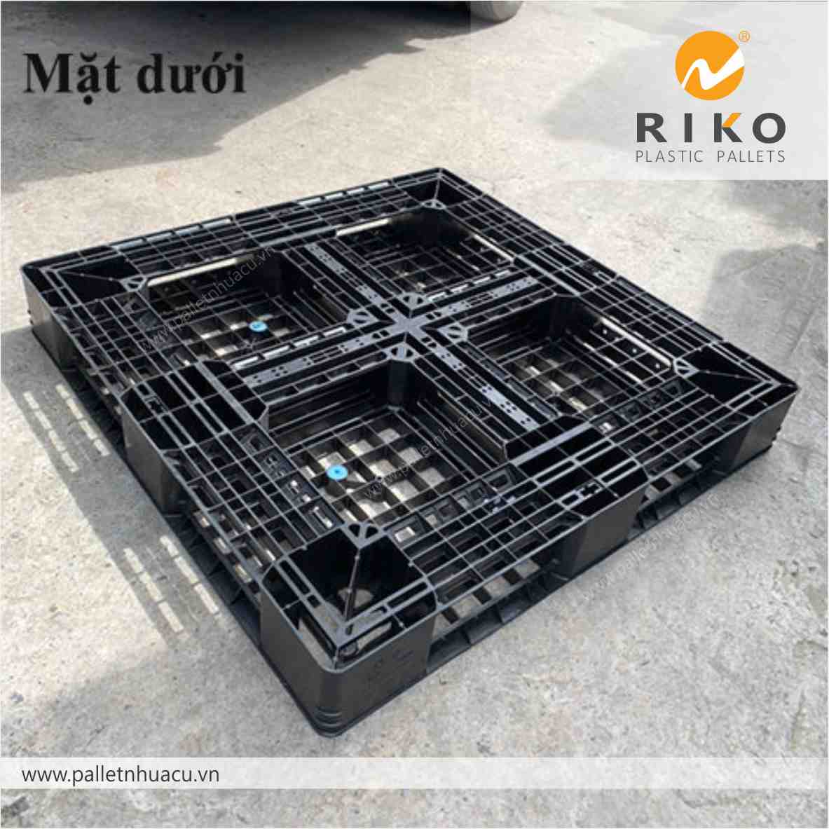 pallet-nhua-cu-1100x1100x120-đen-gia-re-hcm-ho-chi-minh